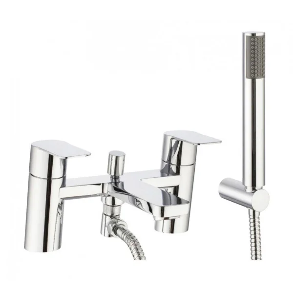 Crosswater Zero 6 Bath Shower Mixer Tap with Shower Kit Chrome