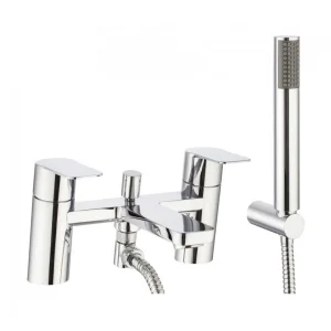 Crosswater Zero 6 Bath Shower Mixer Tap with Shower Kit Chrome