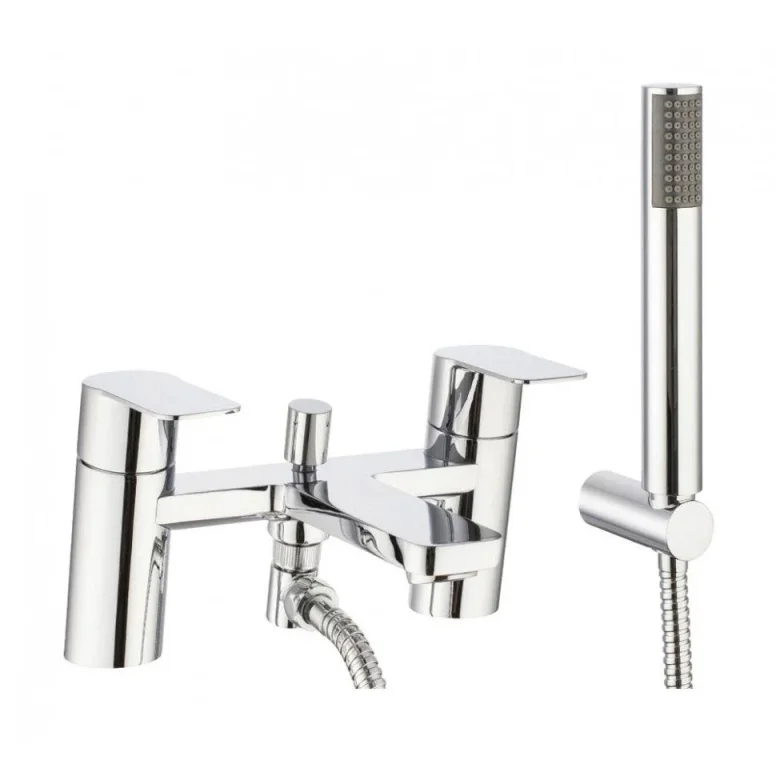 Crosswater Zero 6 Bath Shower Mixer Tap with Shower Kit Chrome product image - Image 1