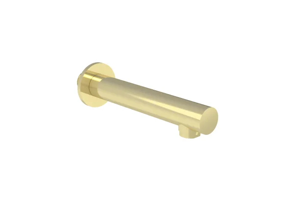 Saneux Cos 220mm Round Bath Spout - Brushed Brass