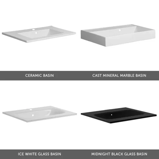 Crosswater Glide Ii Basin Ceramic 1000 With Overflow White detail view - Image 3