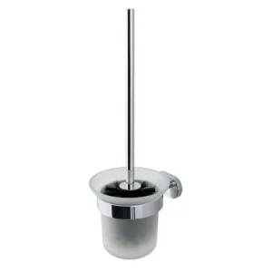 Eastbrook Salerno Glass Brush Holder Chrome