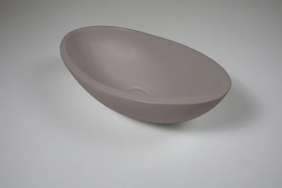 Bc Designs Kurv Basin 615 X 360 Light Fawn product image - Image 1