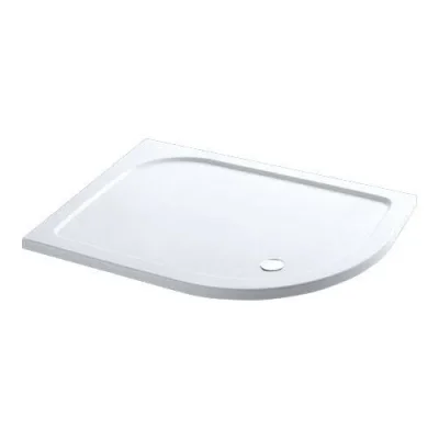 Eastbrook Volente 1200x700 Rh Quad Abs Stone Resin Tray White