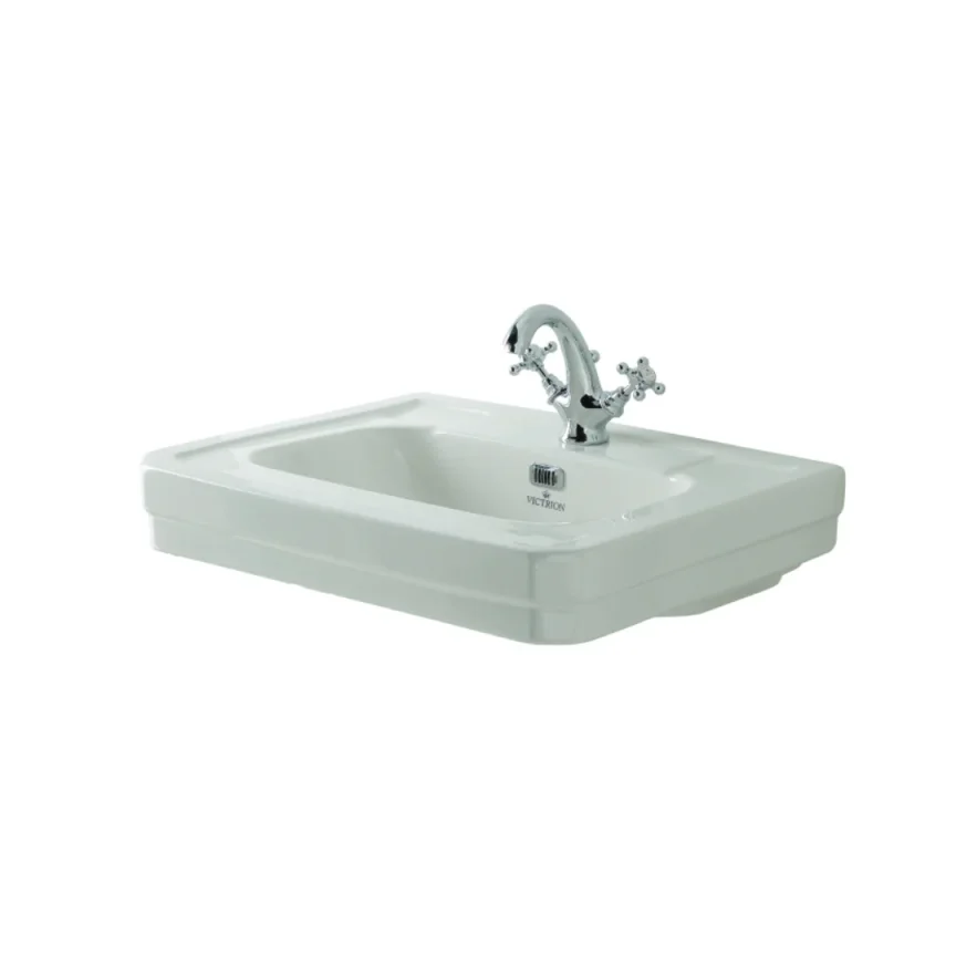 Bc Designs Victrion 540mm Basin 1th White detail view - Image 2