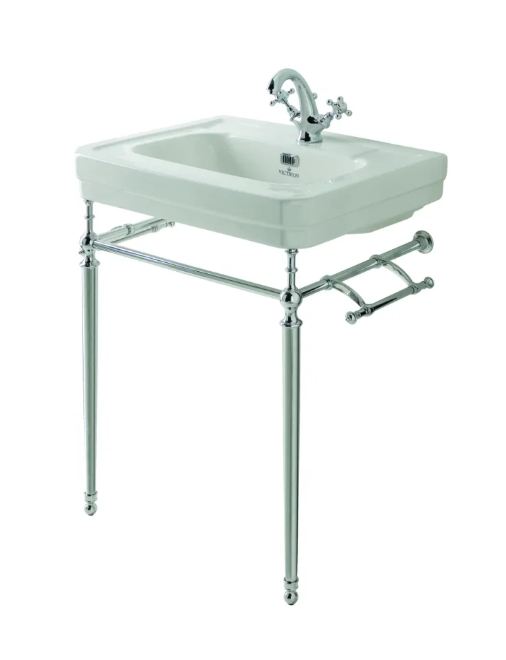 Bc Designs Victrion 540mm Basin 1th White detail view - Image 6