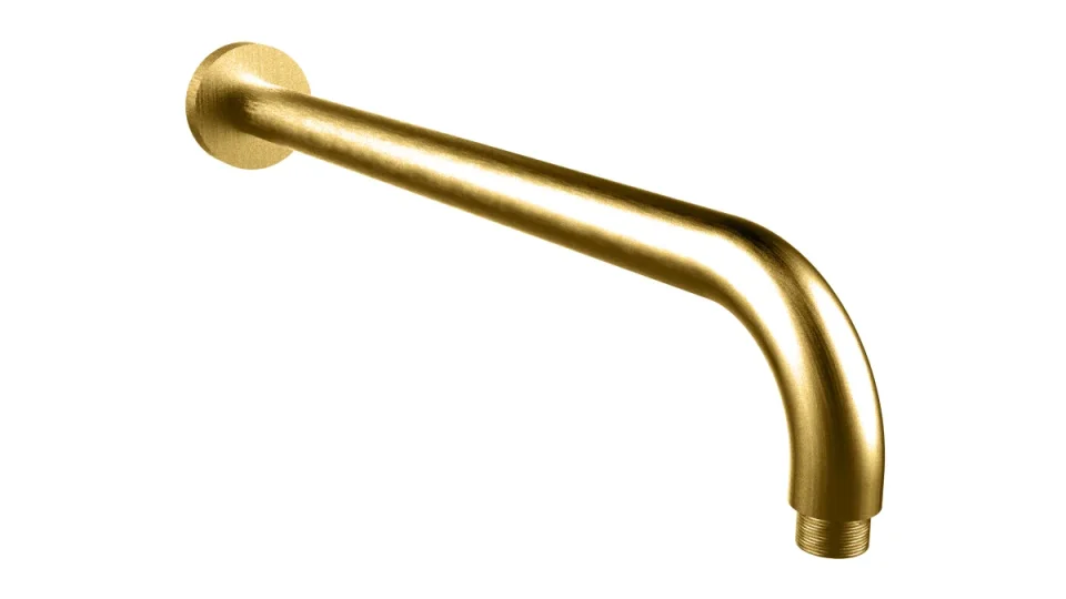 Crosswater Union 400mm Shower Arm Brushed Brass product image - Image 1