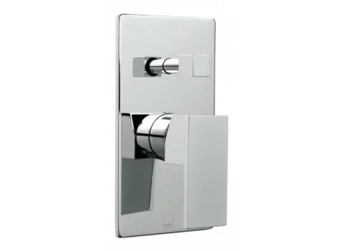 Vado Notion 2 Outlet Single Lever Concealed Manual Valve With Diverter Chrome detail view - Image 2