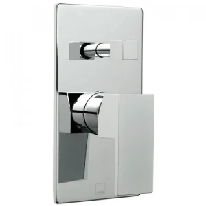 Vado Notion 2 Outlet Single Lever Concealed Manual Valve With Diverter Chrome