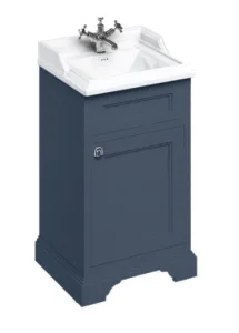 Burlington 50cm Basin Unit With Door Blue