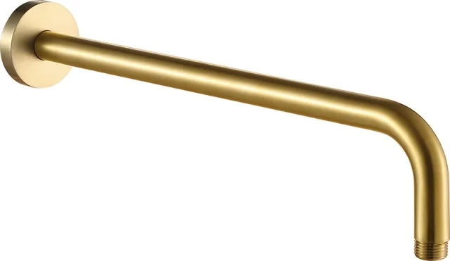 Just Taps Vos Shower Arm 400mm Brushed Brass product image - Image 1