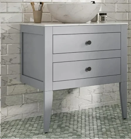 Crosswater Canvass Basin Unit 700 Storm Grey detail view - Image 2