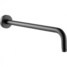 Just Taps Vos Shower Arm 400mm Matt Black product image - Image 1