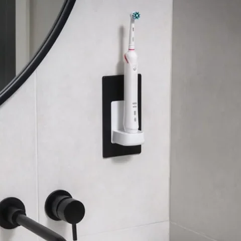 Cubico In Wall Electric Twin Toothbrush Charger White