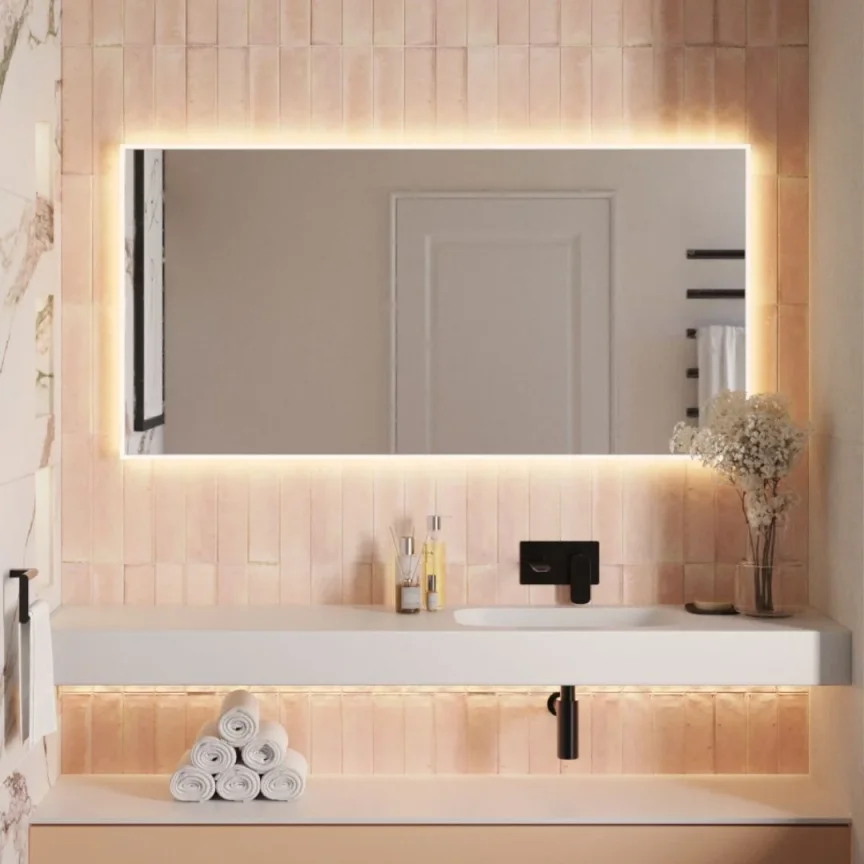 Britton Shoreditch Oblong Mirror 400x600 Led