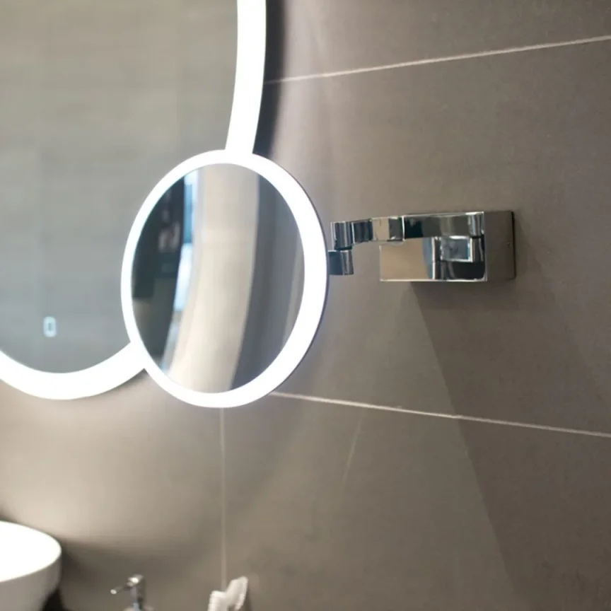 Make Up & Shaving Mirrors - Just Taps Side Lever Basin Mixer Chrome - Image 1