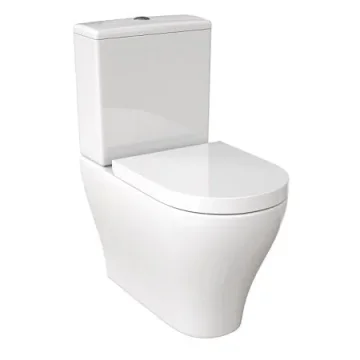 Saneux Prague Close Coupled Toilet with Rimless Pan, Cistern and Soft Close Seat - Image 2