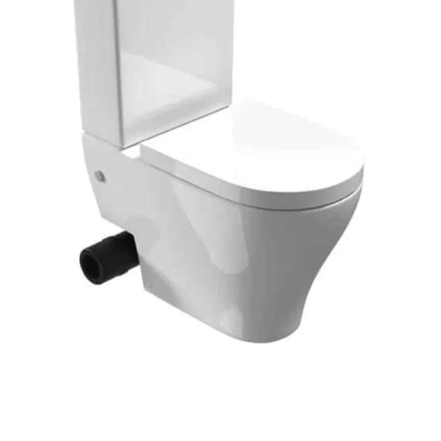Saneux Prague Close Coupled Toilet with Rimless Pan, Cistern and Soft Close Seat - Image 11