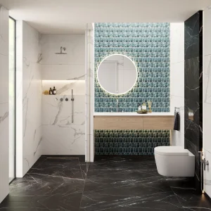 AVA 250mm Round Shower Head with Ceiling or Wall Arm Option Polished Steel