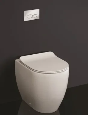 Crosswater Glide II Matt White Back to Wall Rimless Toilet Pan and Soft Close Seat - Image 3