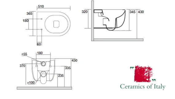 Crosswater Glide II Gloss White Wall Hung Rimless Toilet Pan and Soft Close Seat - Image 5