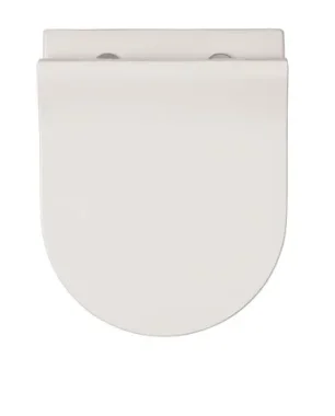 Crosswater Glide II Matt White Wall Hung Short Projection Rimless Toilet Pan and Soft Close Seat - Image 4