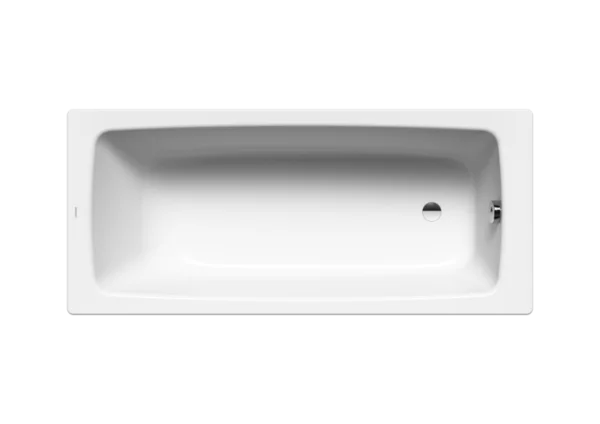 Kaldewei Cayono Single Ended Shower Bath with Overflow White (Multiple Sizes)