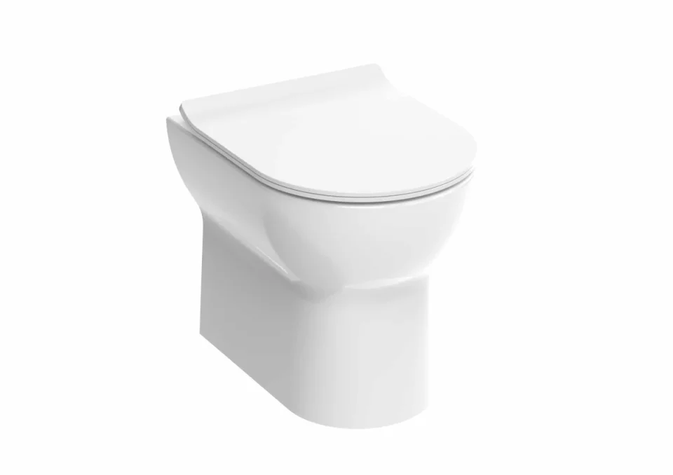 Saneux Air Back to Wall Rimless Toilet Pan and Soft Close Seat - Image 1