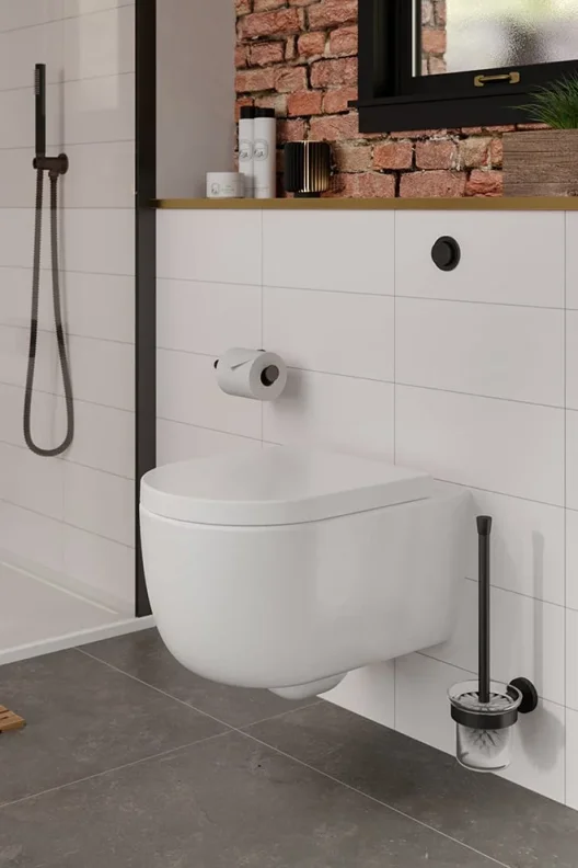 Saneux Austen Wall Hung Rimless Toilet Pan and Soft Close Seat - Image 2