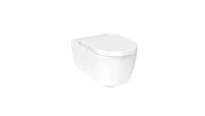 Saneux Austen Wall Hung Rimless Long Projection Toilet Pan and Soft Close Seat