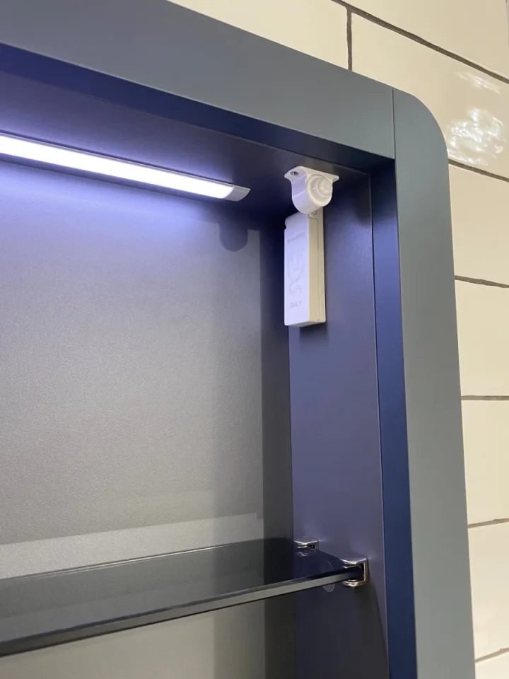 Saneux Hyde 55cm Recessed Mirror Cabinet Matte Fjord (Left or Right Hand Available) - Image 5