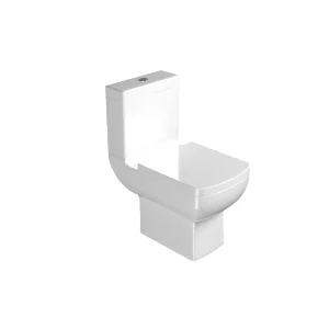 Saneux I-Line II Close Coupled Toilet with Rimless Pan, Cistern and Soft Close Seat