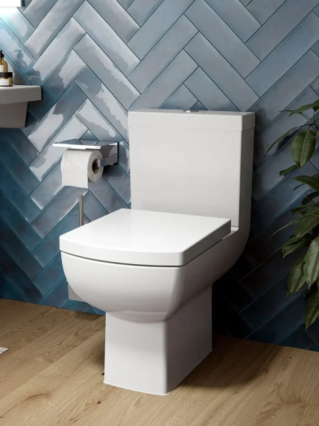 Saneux I-Line II Close Coupled Toilet with Rimless Pan, Cistern and Soft Close Seat - Image 2