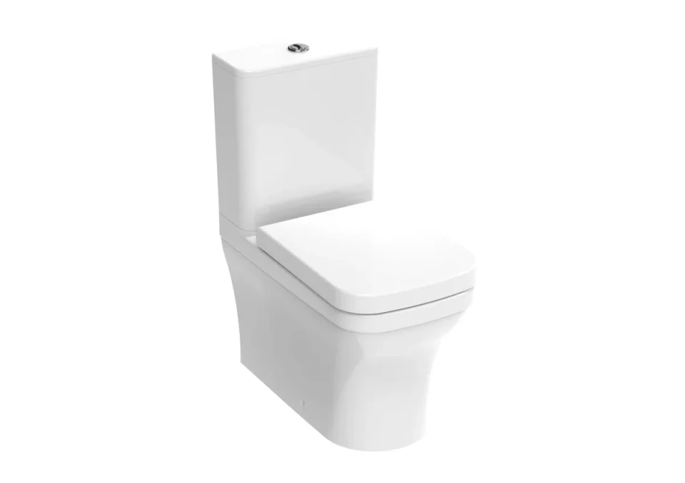 Saneux Indigo Close Coupled Toilet with Rimless Pan, Cistern and Soft Close Seat - Image 1