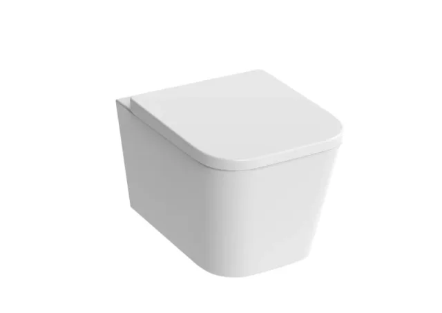 Saneux Matteo Wall Hung Rimless Toilet Pan and Soft Close Seat - Image 1