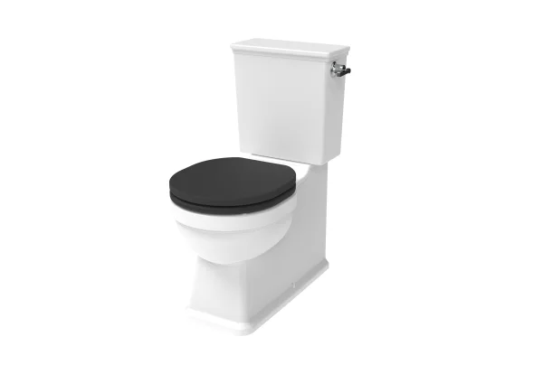 Saneux Sofia Close Coupled Toilet with Rimless Pan, Cistern and Soft Close Seat (Colours Available)