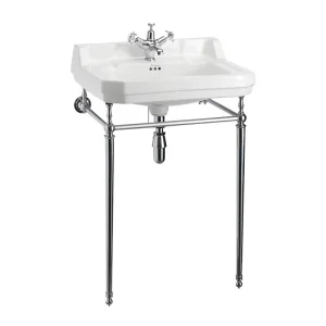 Burlington Edwardian 610 3TH Basin and Chrome Stand