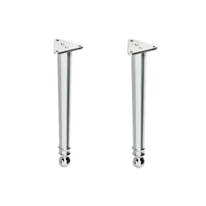 Burlington Chalfont Legs (pair) Chrome