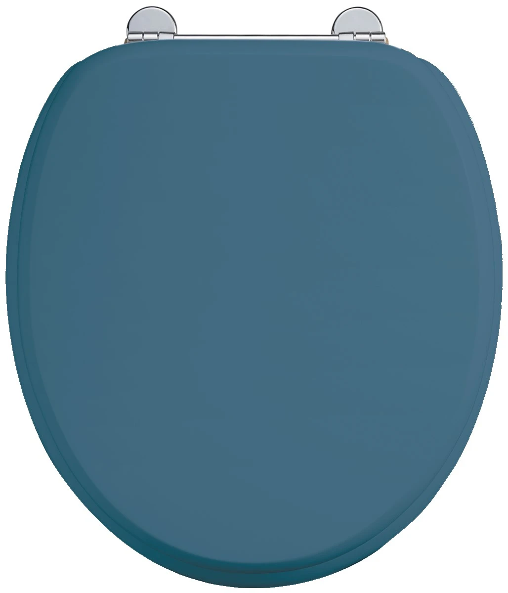 Burlington Bespoke Seat Blue With Chrome Hinges