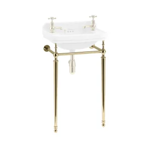 Burlington 51cm Basin Wash Stand Gold