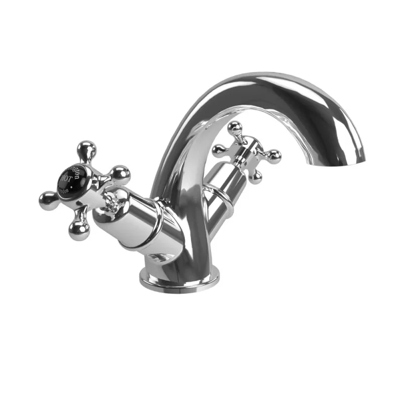 Burlingtont27 Mono Basin Mixer Chrome detail view - Image 1