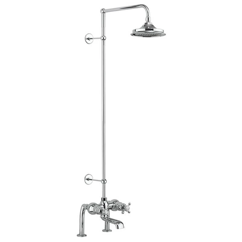 Burlington Tay Thermo Bath Shwer Mixer Deck Mount Chrome