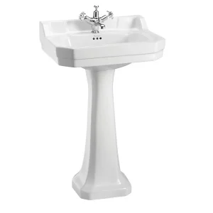 Burlington Riviera 58cm Square Basin 2th White