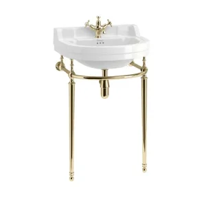 Burlington 56cm Basin Wash Stand Gold