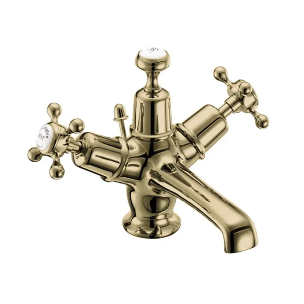 Burlington Quarter Turn Basin Mixer Gold