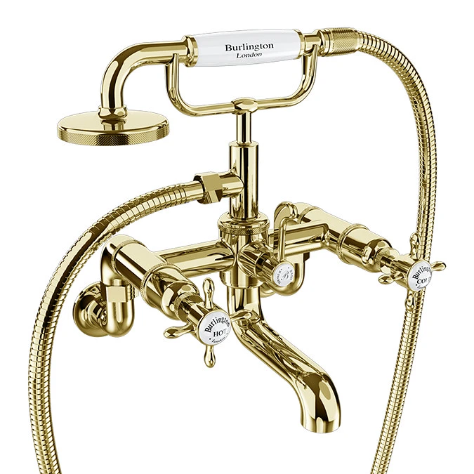 Burlington Wall Mounting Unions Gold