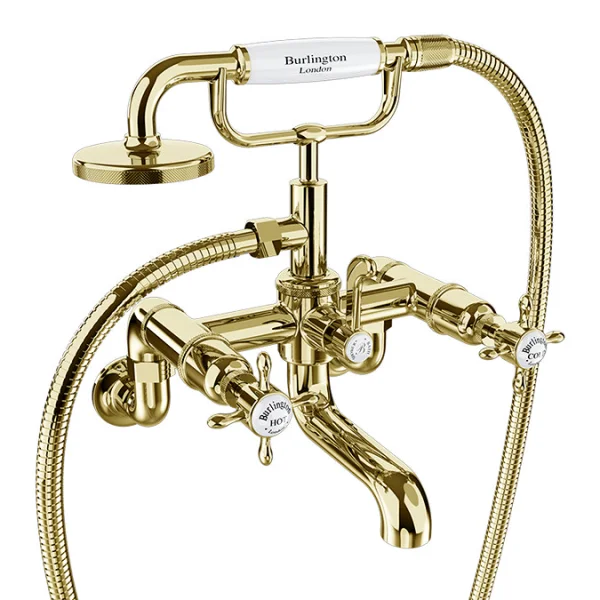 Burlington Wall Mounting Unions Gold