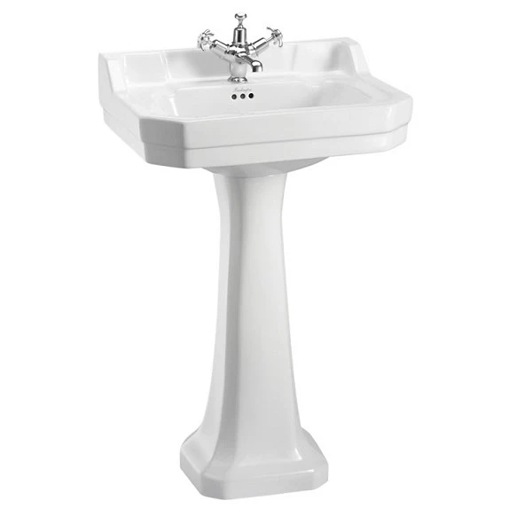 Burlington Riviera Square Basin 58cm1th White