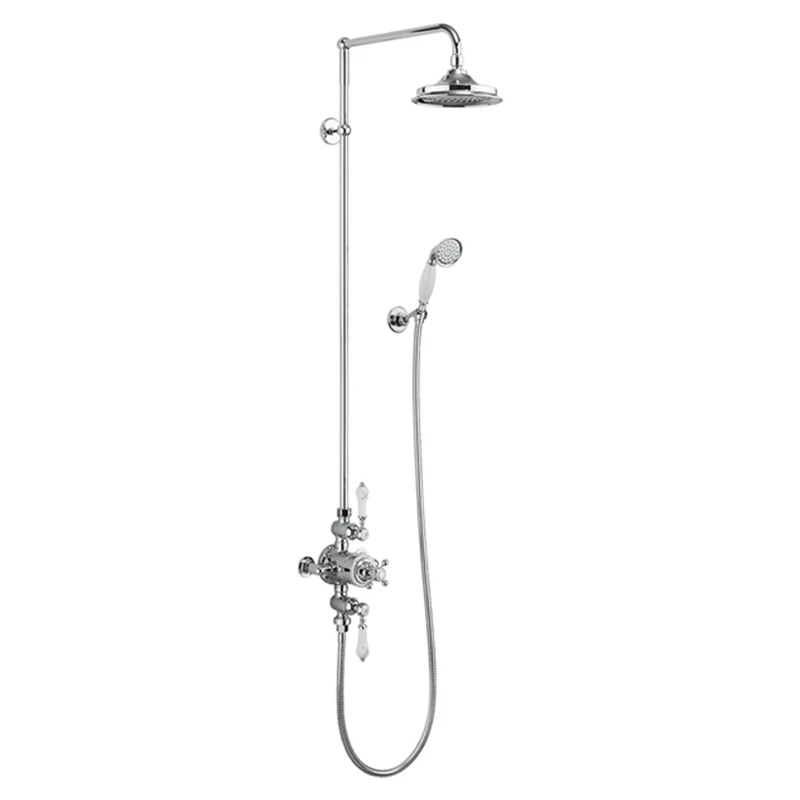 Burlington Thermostatic Exposed Shower Valve Two Outlet