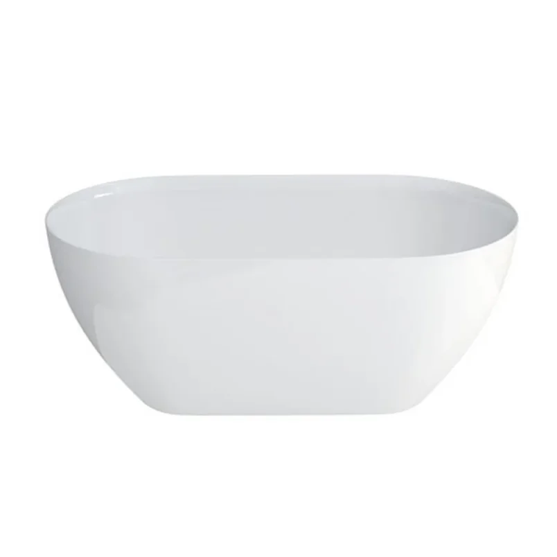 Crosswater Mpro Petite Bath White Matt detail view - Image 2